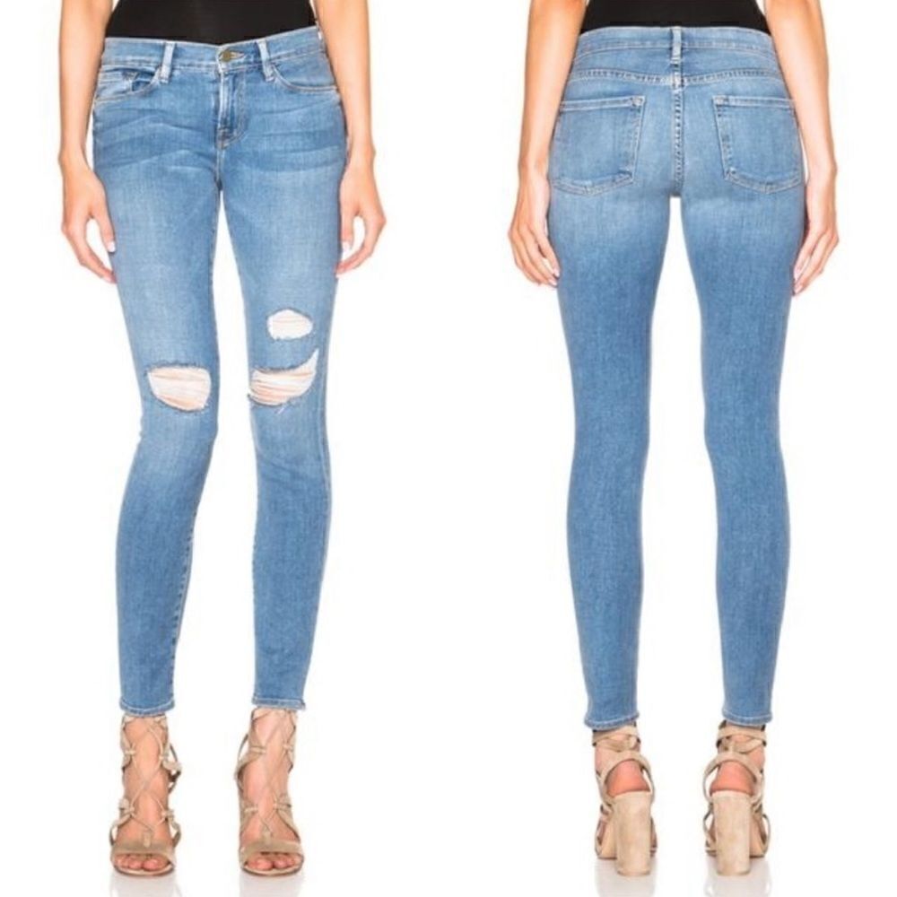 2 for $30 FRAME Laurel Le Skinny de Jeanne Denim